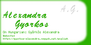 alexandra gyorkos business card